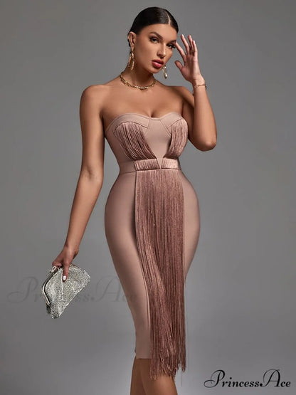 New Women Green Bandage Dress