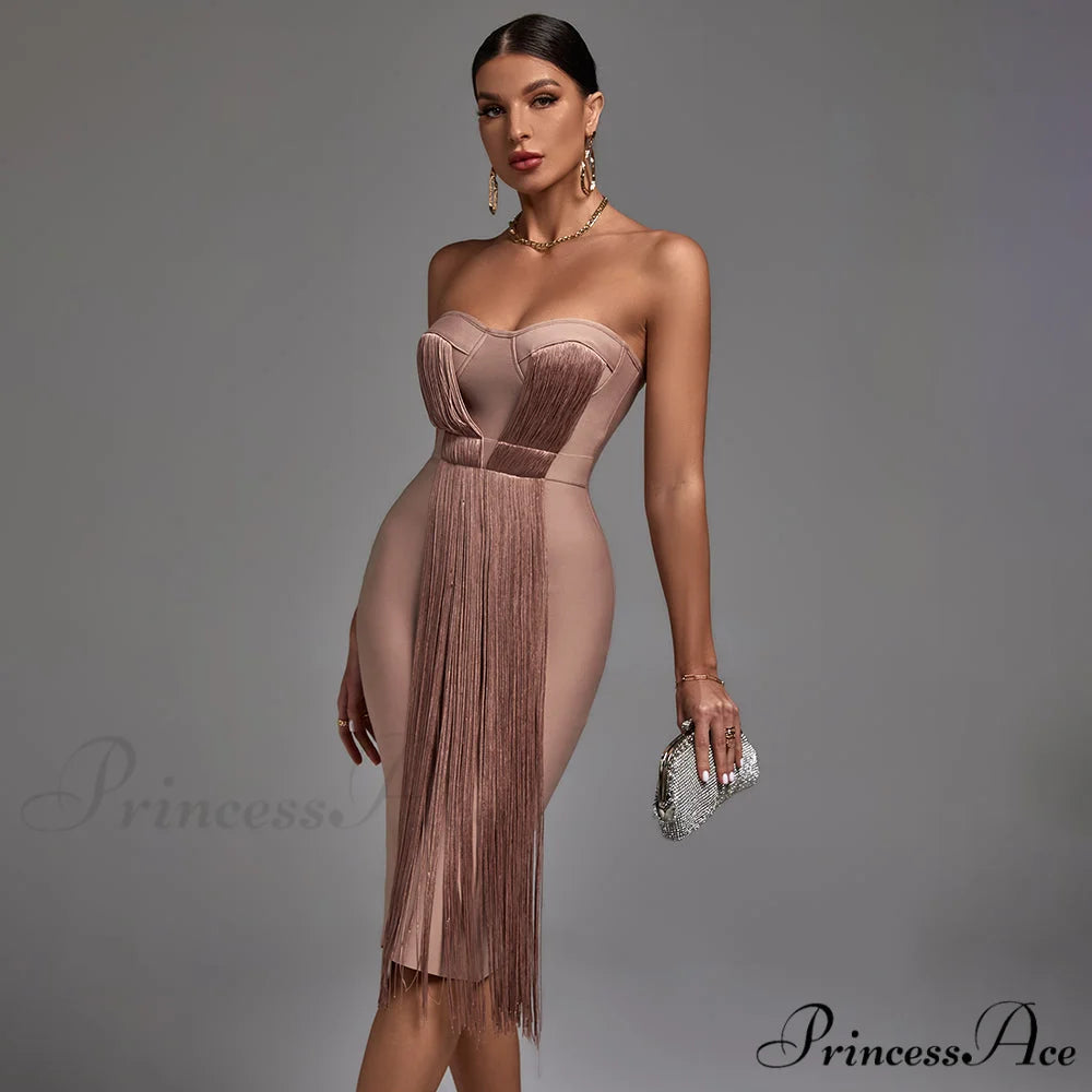 New Women Green Bandage Dress