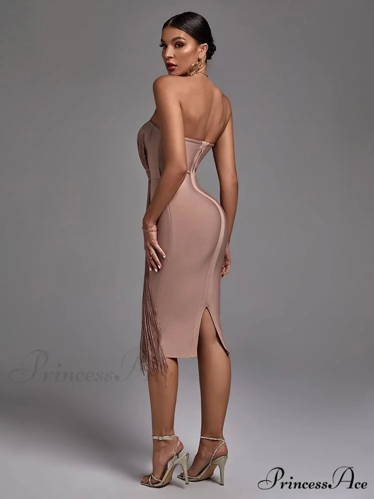 New Women Green Bandage Dress