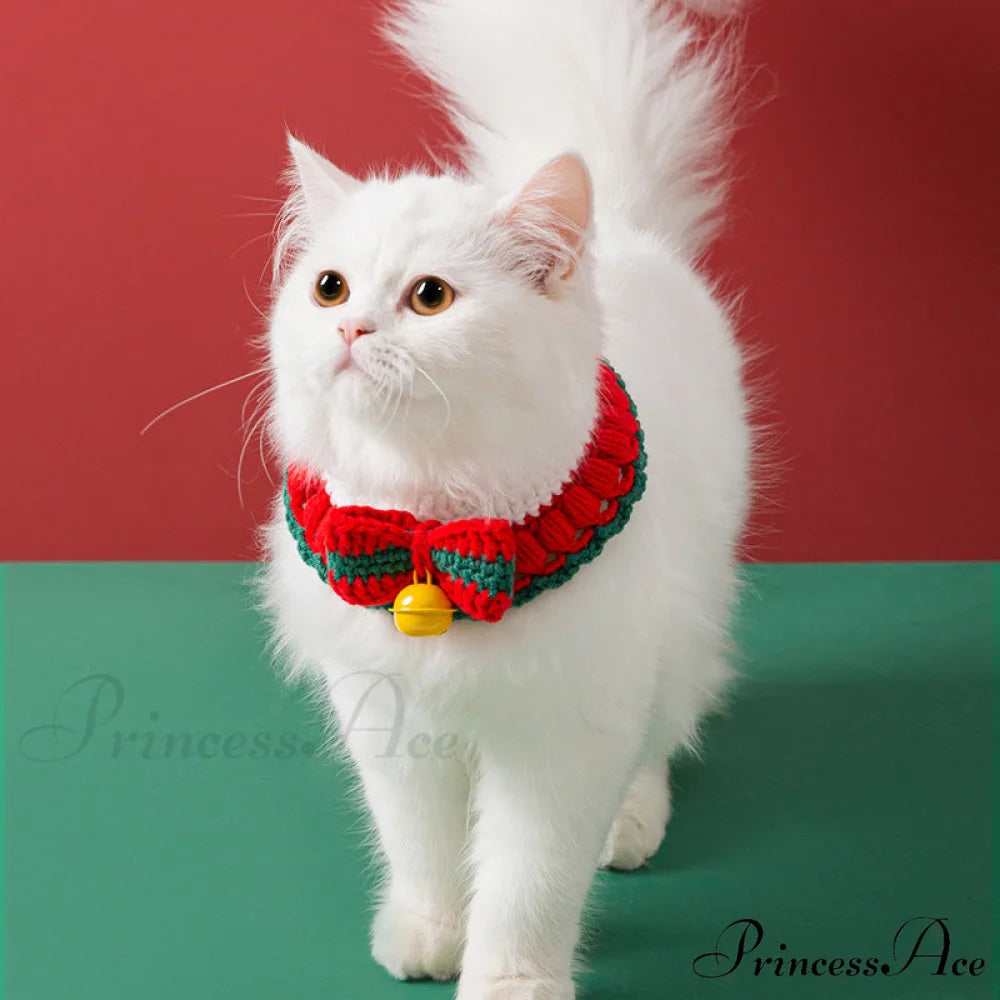 New Year Pet Cat Handwoven Bell Necklace