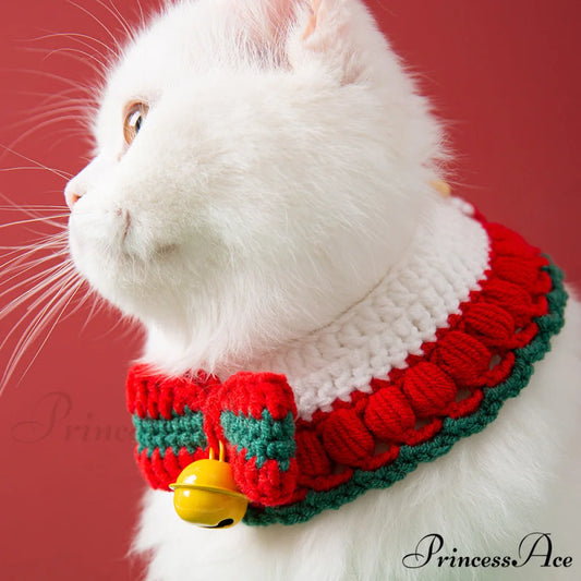 New Year Pet Cat Handwoven Bell Necklace