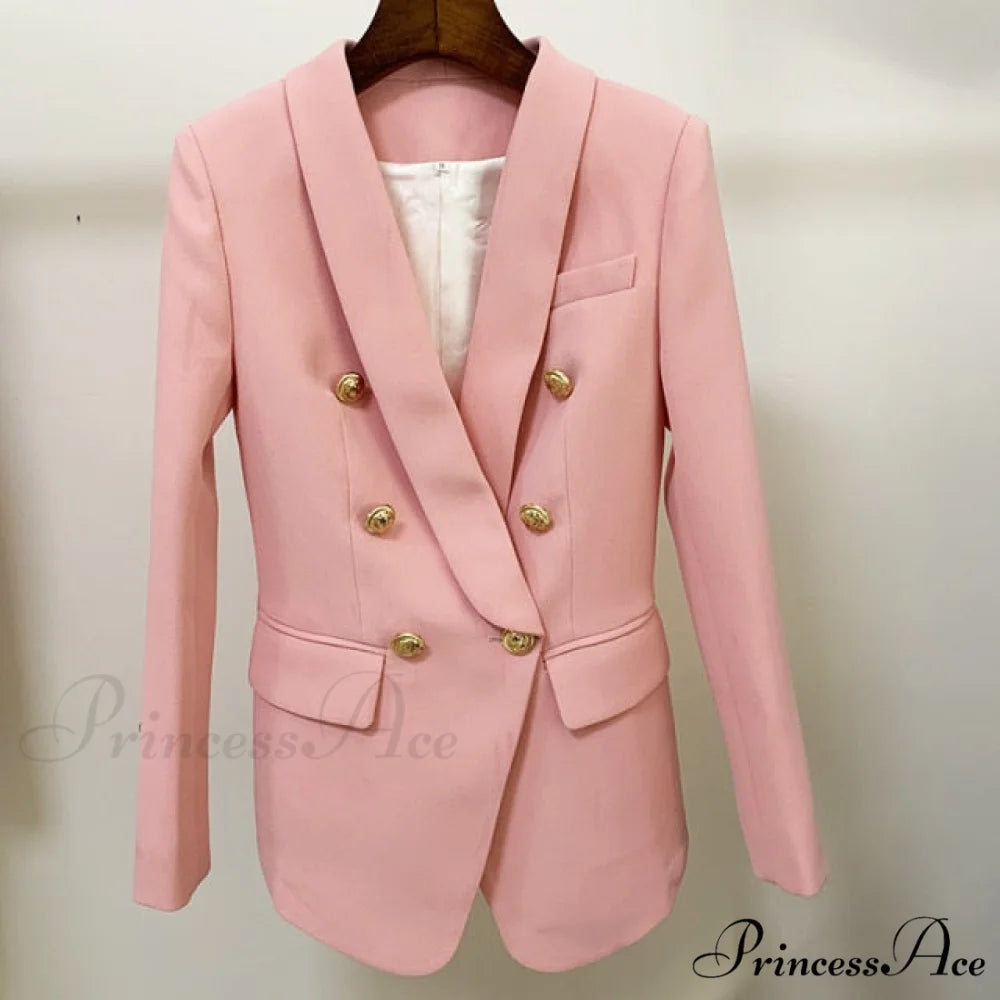 Newest Designer Slim Fitting Blazer Pink / S