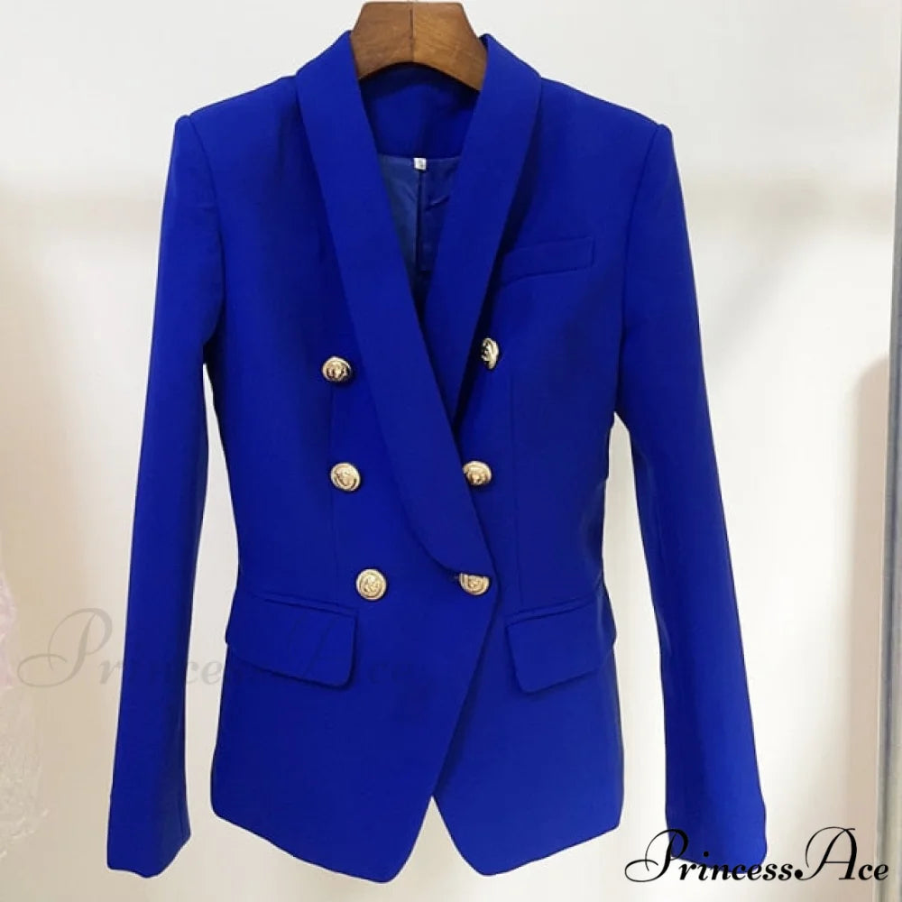 Newest Designer Slim Fitting Blazer Royal Blue / S