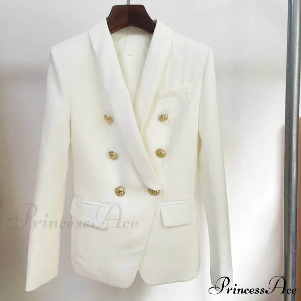 Newest Designer Slim Fitting Blazer white / S