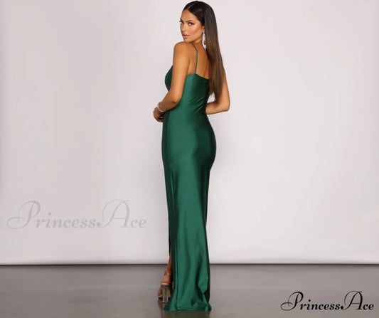 Nicki Formal Stylish Wrap Sleeveless Dress