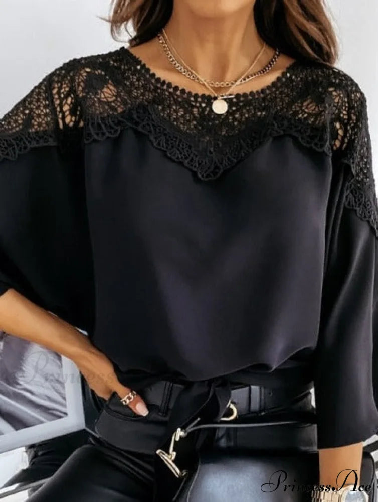 NINO ELEGANCE TOP - Women’s Fashion S / Black