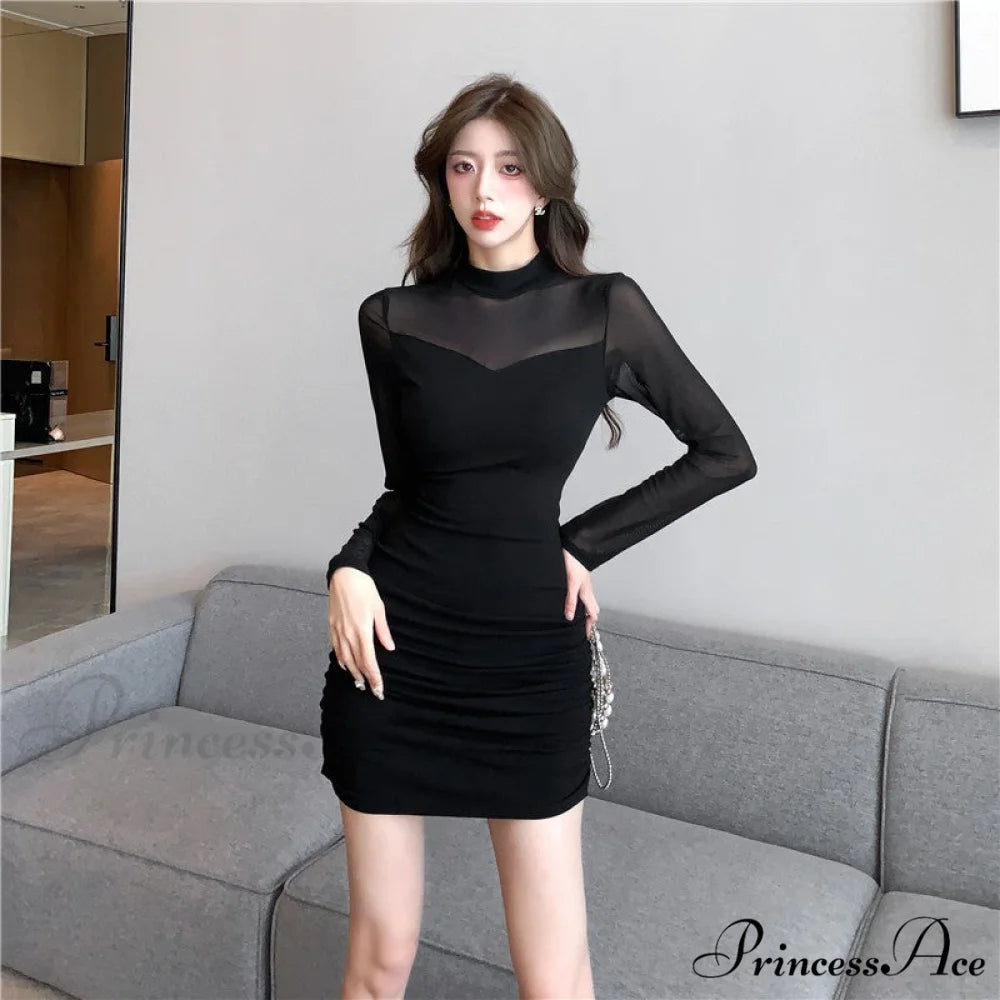 No Going Back Charming Mesh Mini Dress