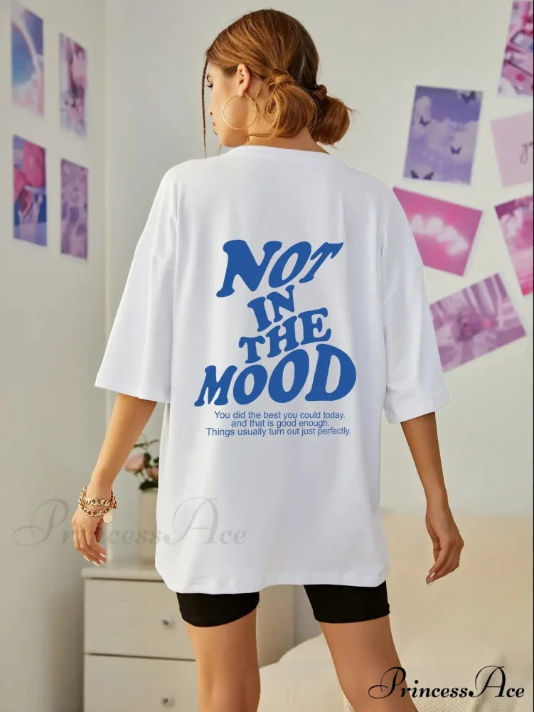 Not In The Charming Mood Graphic Tee White / M