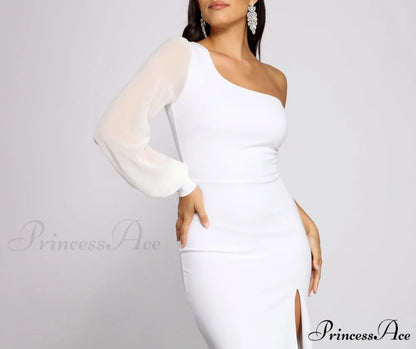 Odette Formal One Charming Shoulder Crepe Mermaid Dress