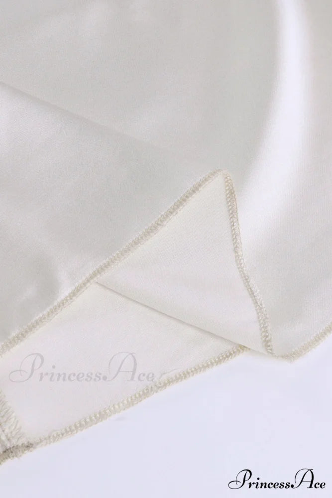 Off Shoulder Lace Sleeve Satin Ruched Dress