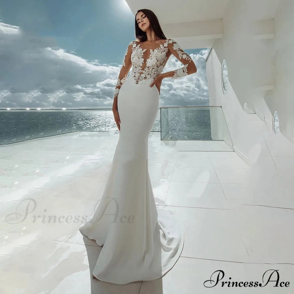 Off-Shoulder Royal Train Wedding Gown lvory white / 2 weddingdress-250223