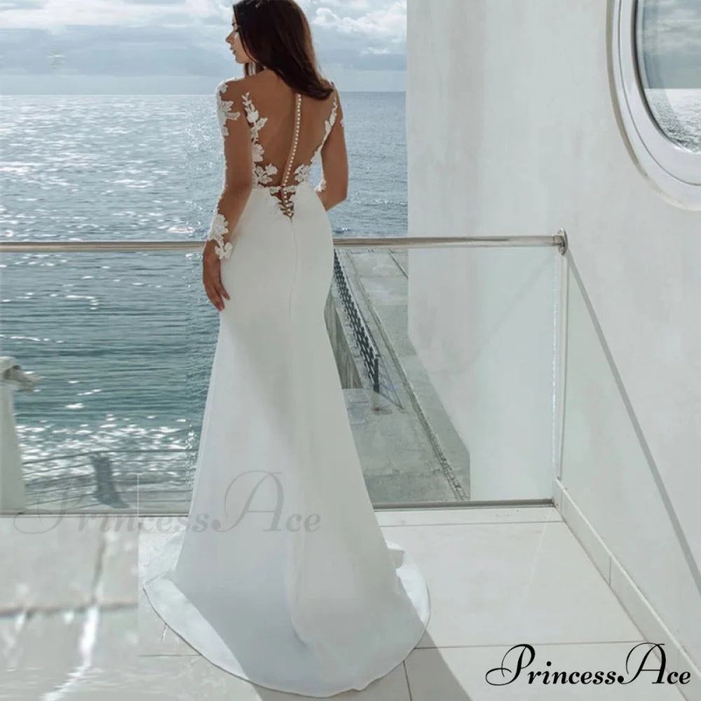 Off-Shoulder Royal Train Wedding Gown white / 2 weddingdress-250223