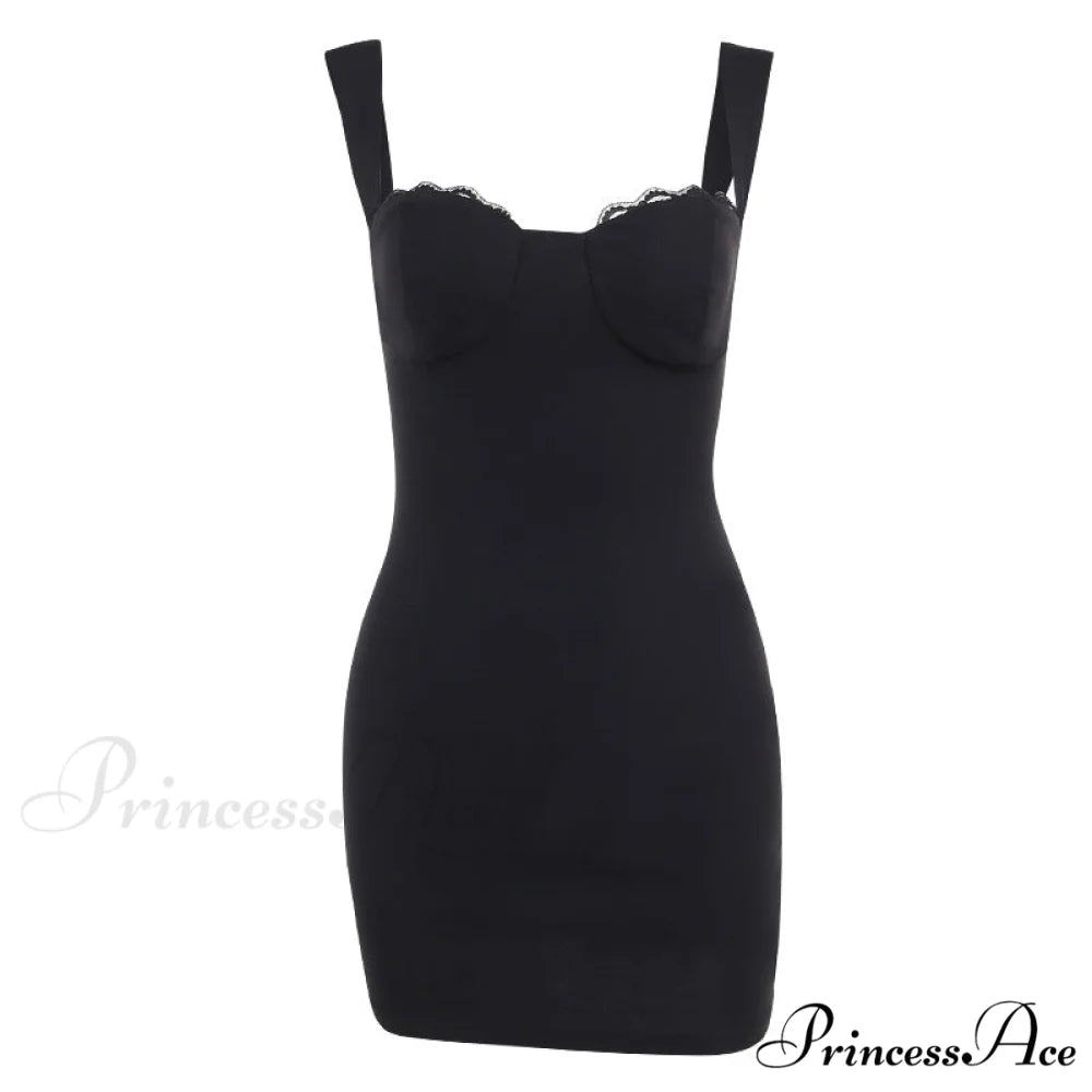 Off Shoulder Velvet Bodycon Dress - Black