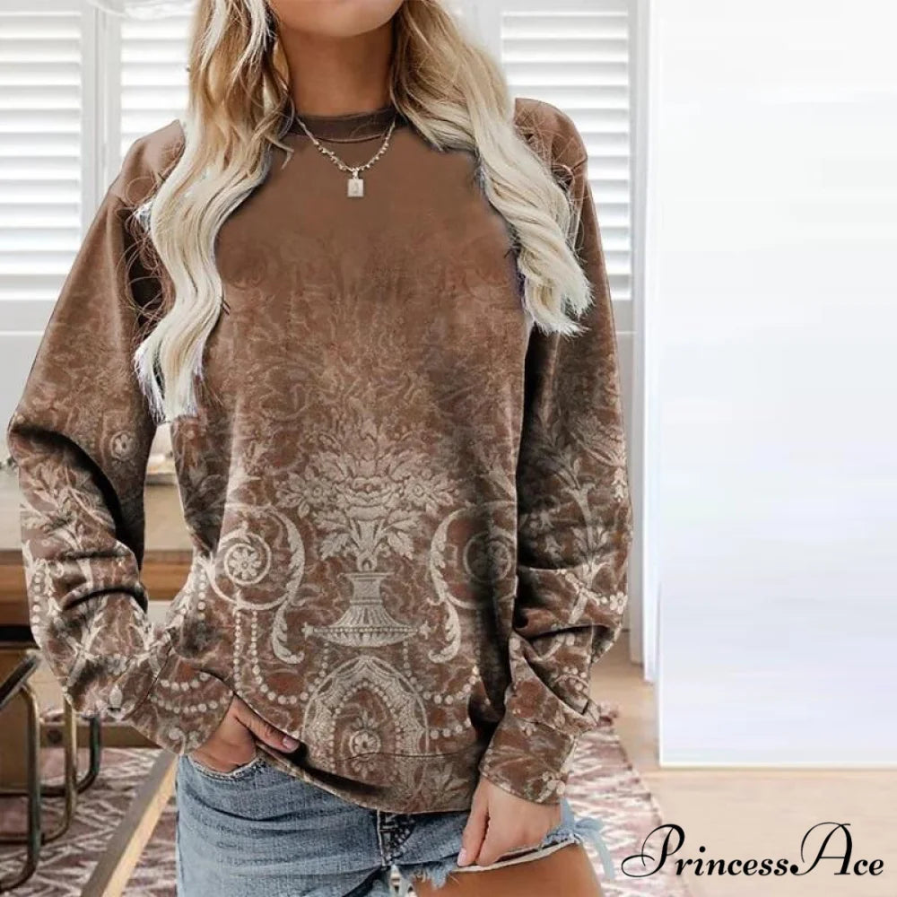 Ombre Retro Sweater Coffee / S