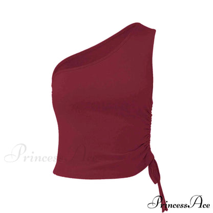 One Shoulder Cami Tie with Detail