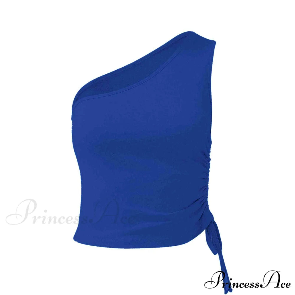 One Shoulder Cami Tie with Detail