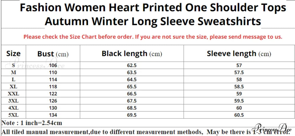 One Sweatshirt Tops Patterned Women’s Heart Shoulder Casual Pullover Top