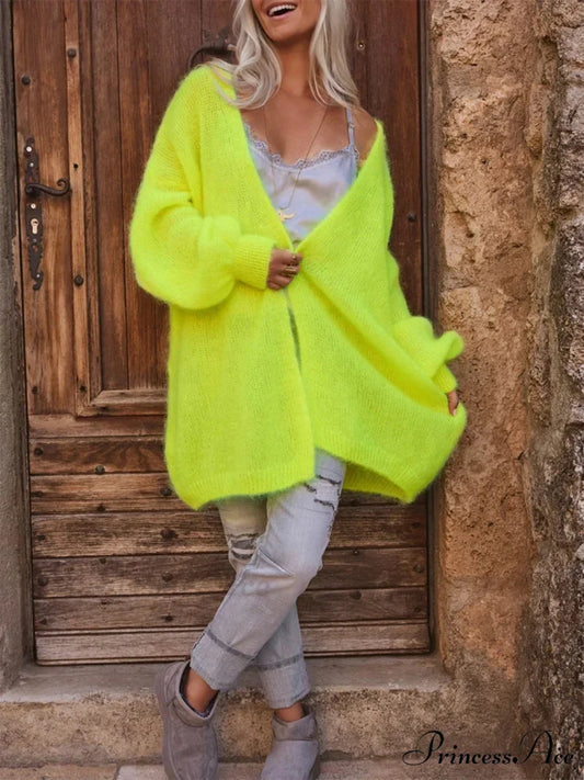 Open Front Soft Long Sleeve Knit Cardigan cardigans-241228