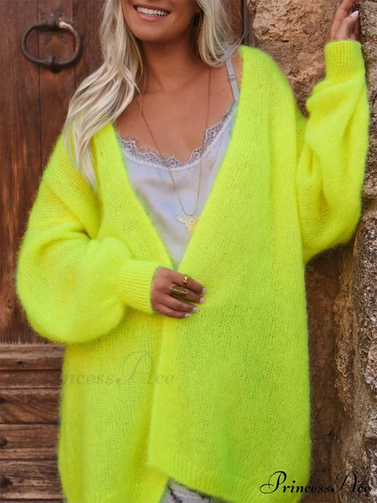 Open Front Soft Long Sleeve Knit Cardigan cardigans-241228