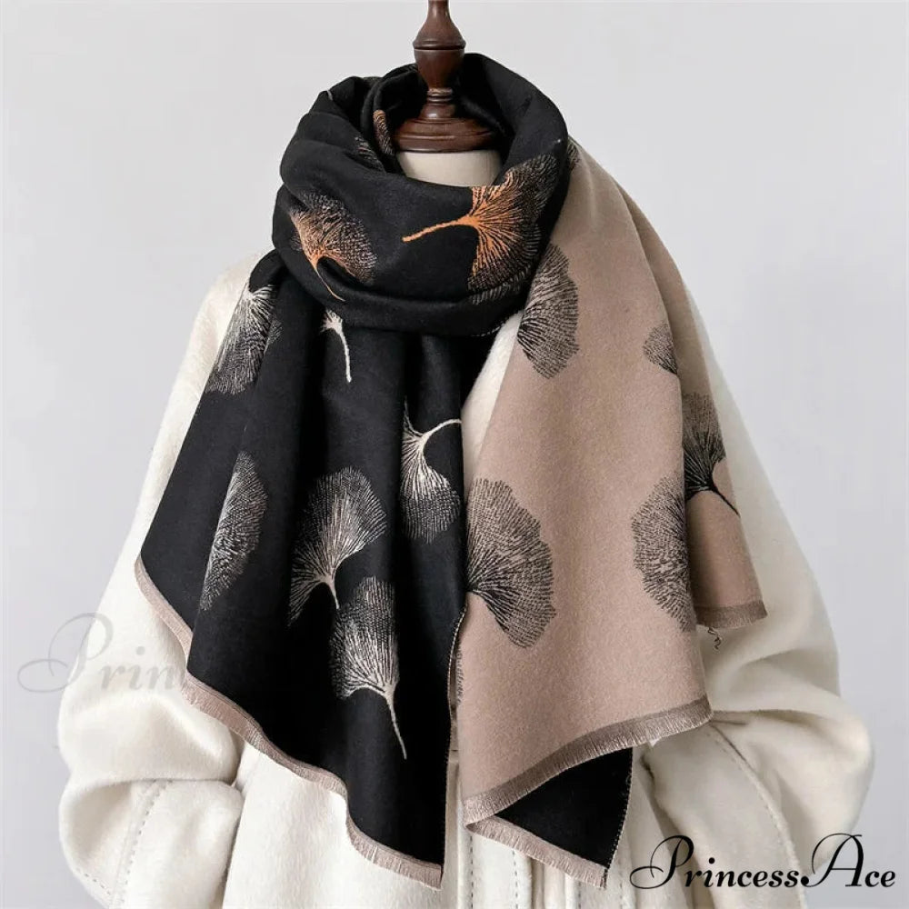 Opulent Cashmere Blossom Pashmina Scarf scarf-241228