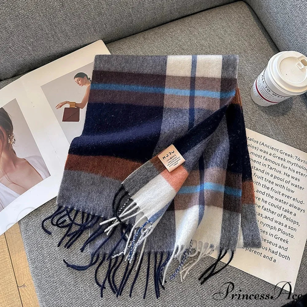 Opulent Cashmere Pashmina Winter Scarf Multi Color 15 / 32x188cm scarf-241228