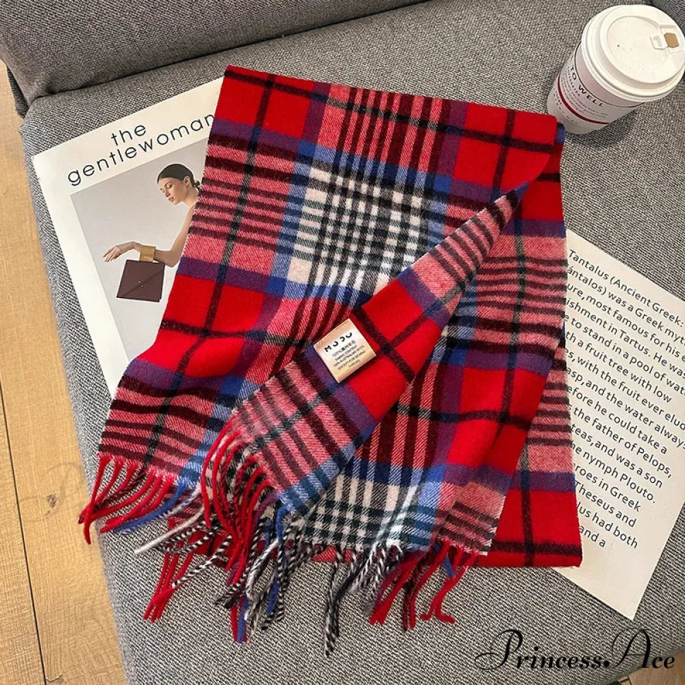 Opulent Cashmere Pashmina Winter Scarf Multi Color 4 / 32x188cm scarf-241228