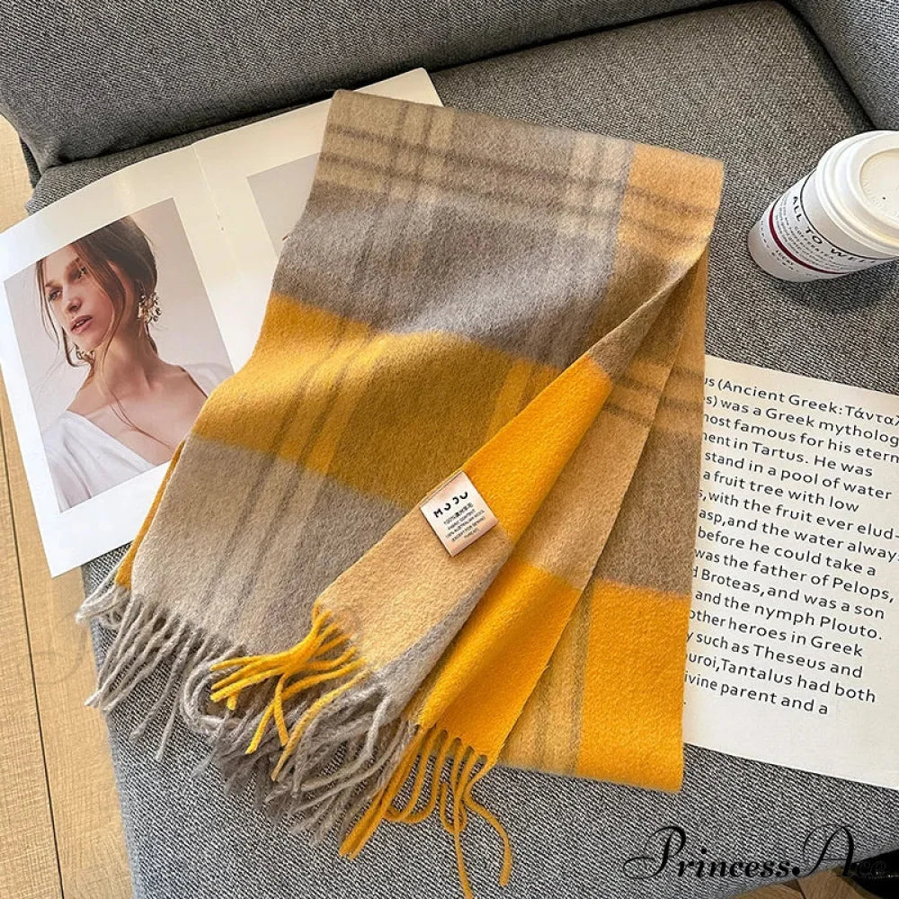 Opulent Cashmere Pashmina Winter Scarf Multi Color 8 / 32x188cm scarf-241228