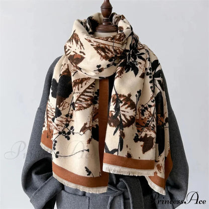 Opulent Cashmere Wrap Cold Weather Scarf black scarf-241228