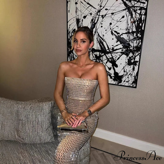 Opulent Crystal Bandage Celebration Gown promdress-250223