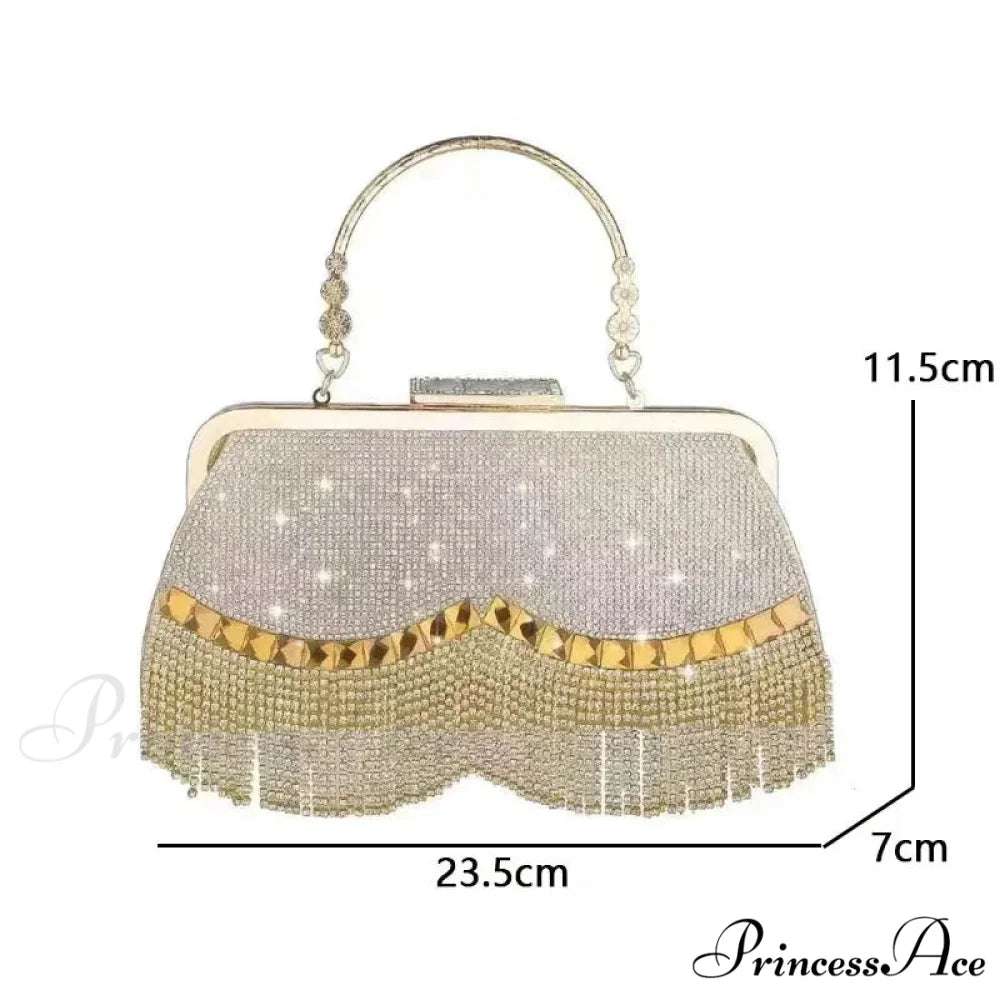 Opulent Diamond Celebration Evening Marriage Clutch Bag clutchbag-250126