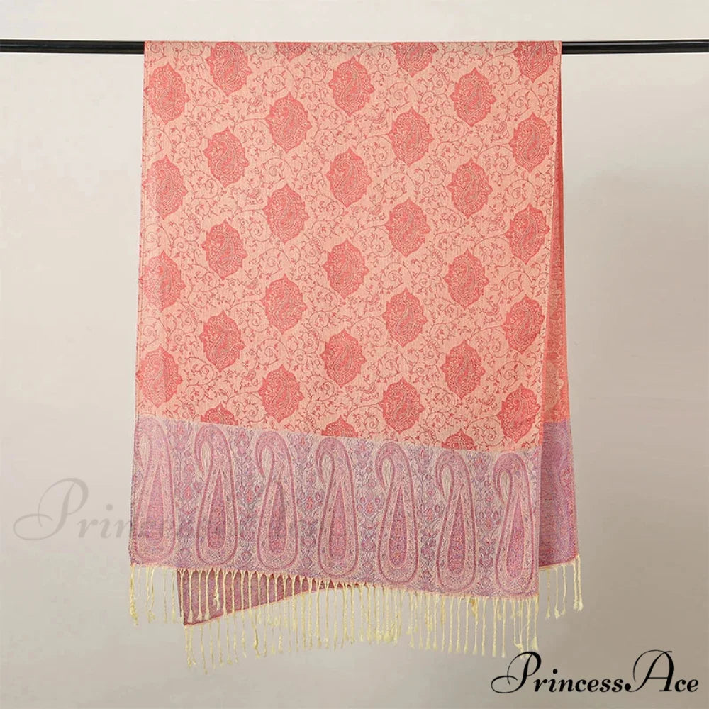 Opulent Fall Cashmere Pashmina Wrap Scarf scarf-241228