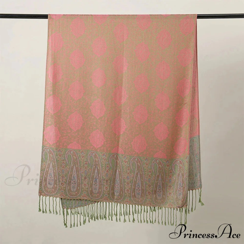 Opulent Fall Cashmere Pashmina Wrap Scarf scarf-241228