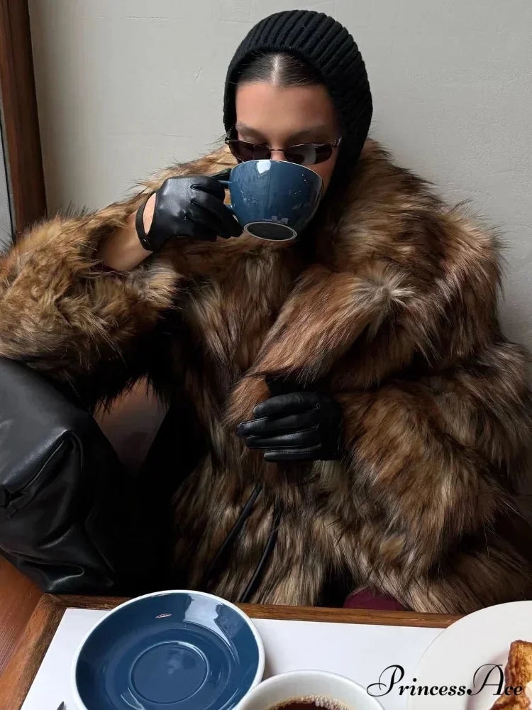 Opulent Fox Garment Lengthy Overcoat coats-241228