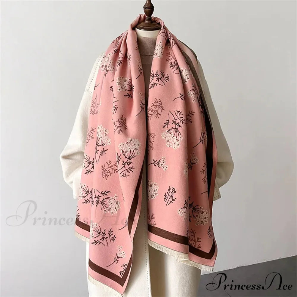 Opulent Pashmina Journey Cashmere Scarf red scarf-241228