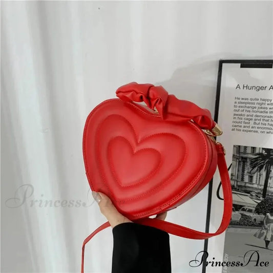 Opulent Quilted Faux Leather Heart Crossbody crossbody-250126
