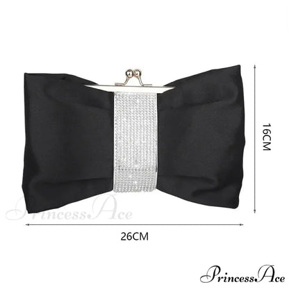 Opulent Rhinestone Bow Evening Clutch Purse clutchbag-250126