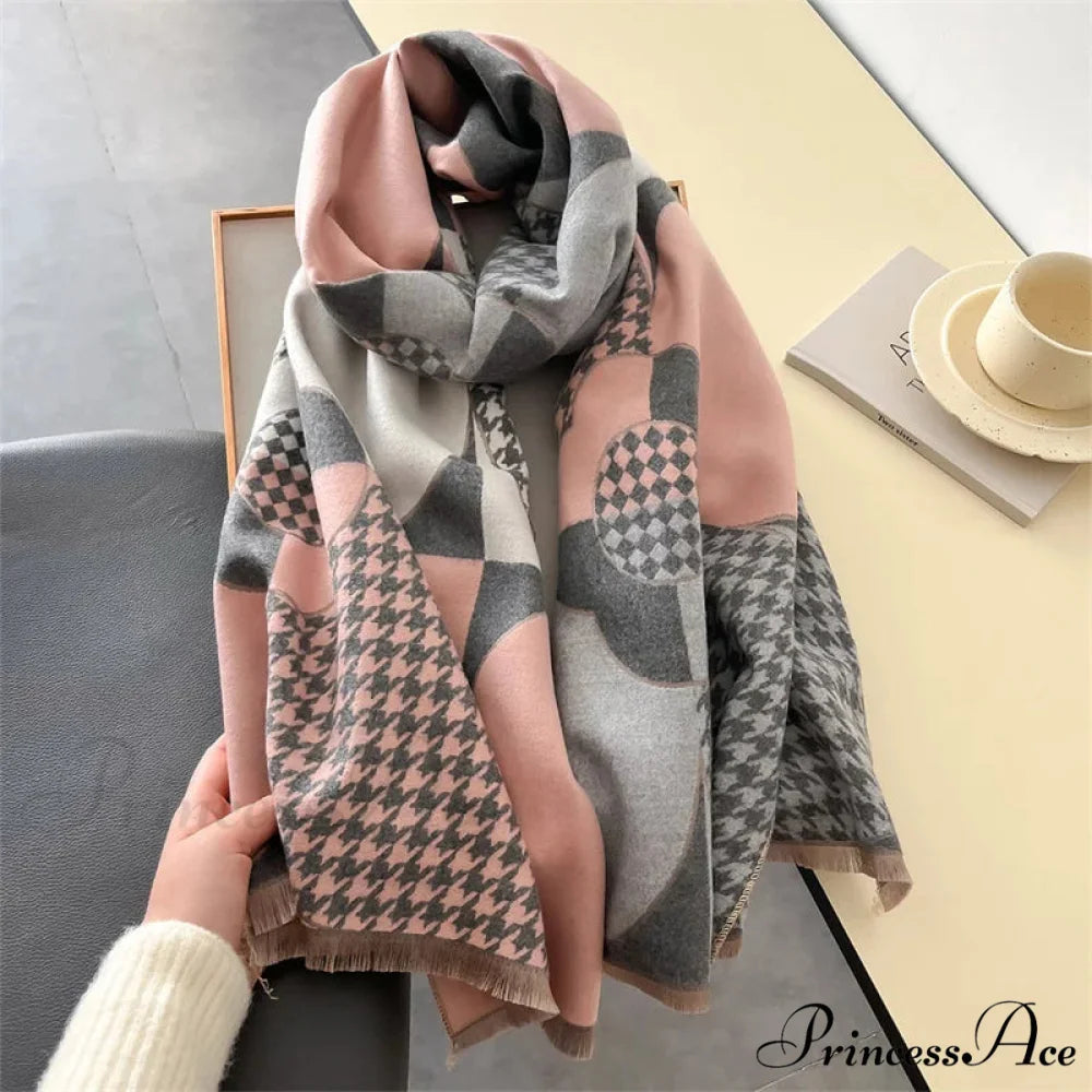 Opulent Tartan Cashmere Winter Scarf scarf-241228