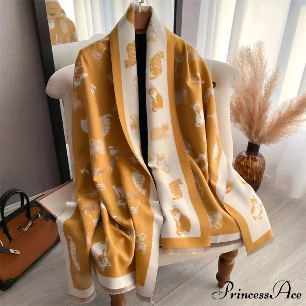 Opulent Winter Cashmere Blanket Scarf Color3 scarf-241228