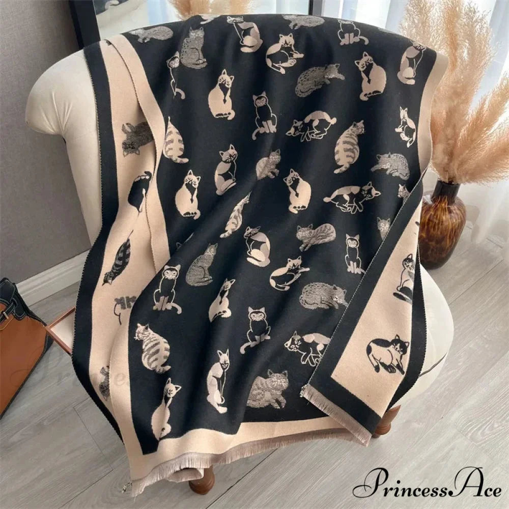 Opulent Winter Cashmere Blanket Scarf Color4 scarf-241228