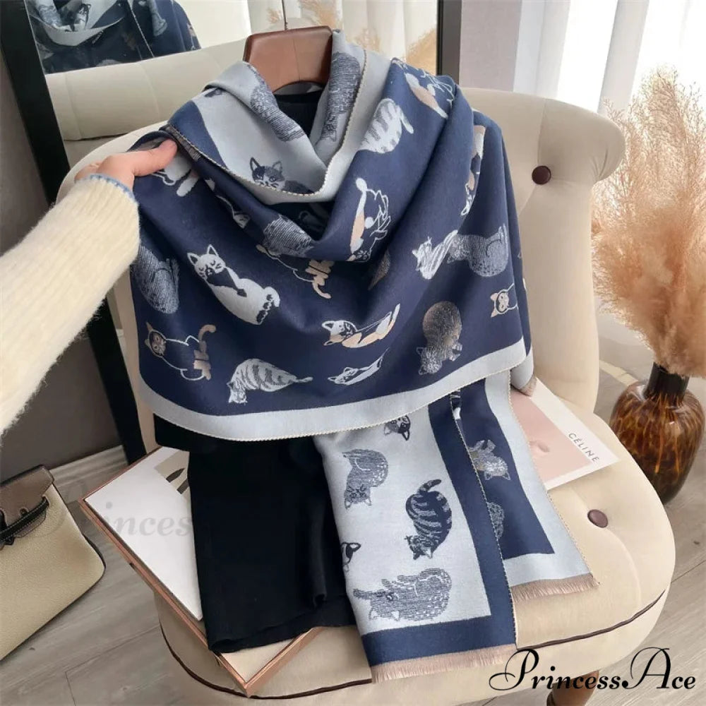 Opulent Winter Cashmere Blanket Scarf Color8 scarf-241228