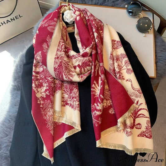 Opulent Winter Cashmere Pashmina Blanket Scarf Color2 scarf-241228