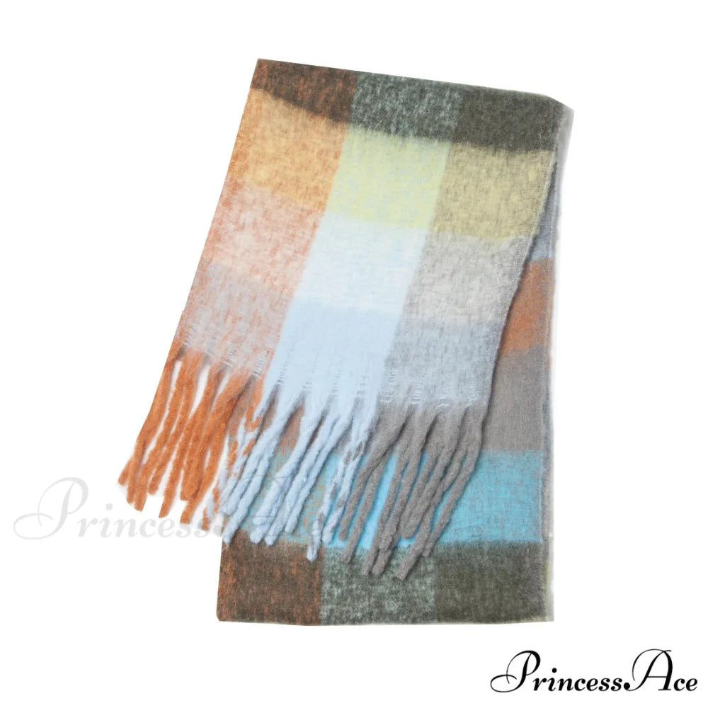 Opulent Winter Cashmere Shawl Wrap Scarf Color19 / 230X53cm scarf-241228