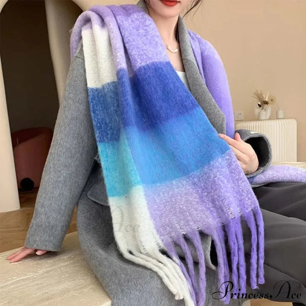 Opulent Winter Cashmere Shawl Wrap Scarf Color28 / 230X53cm scarf-241228