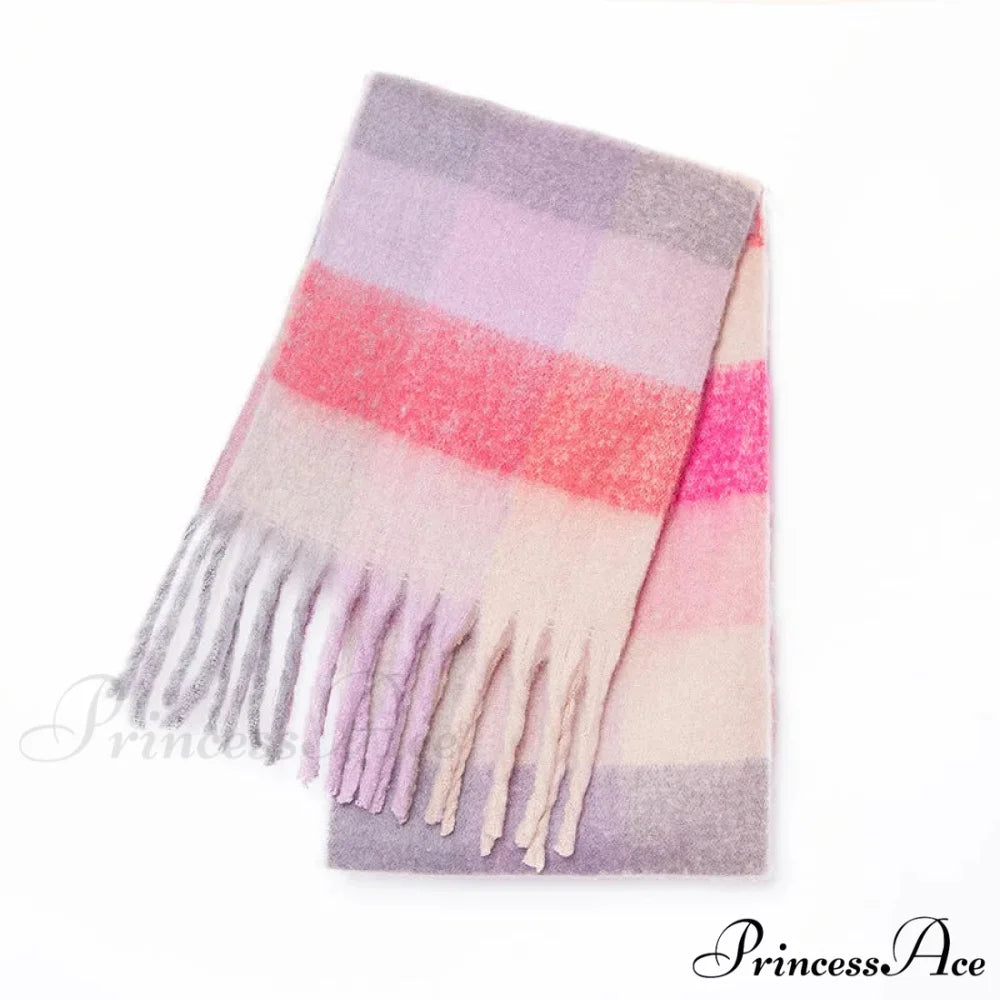 Opulent Winter Cashmere Shawl Wrap Scarf Color4 / 230X53cm scarf-241228
