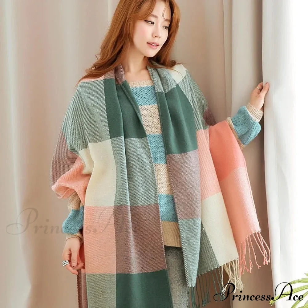 Opulent Winter Cashmere Shawl Wrap Scarf Color40 / 230X53cm scarf-241228