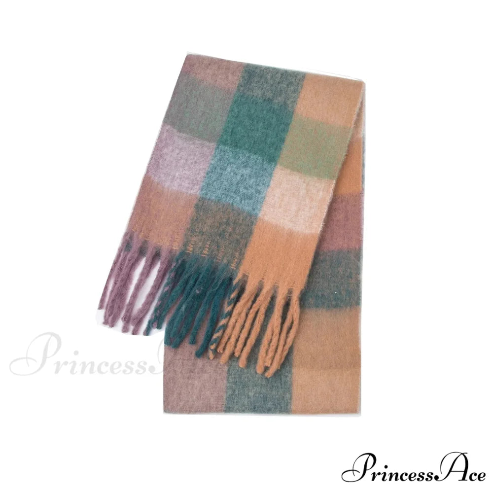 Opulent Winter Cashmere Shawl Wrap Scarf Color7 / 230X53cm scarf-241228