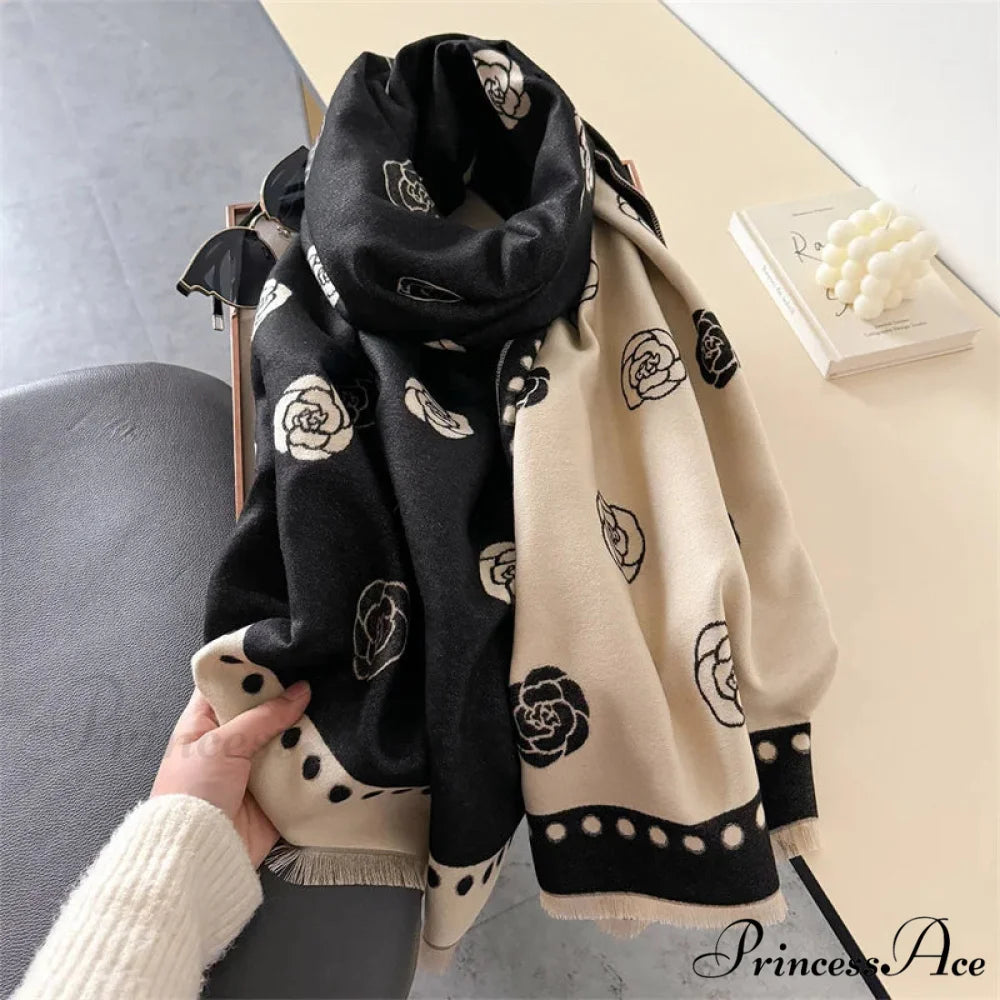 Opulent Winter Cashmere Wrap Scarf scarf-241228