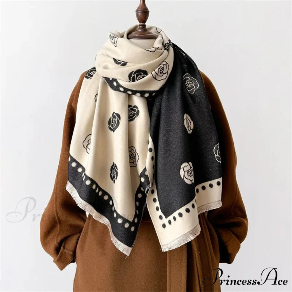 Opulent Winter Cashmere Wrap Scarf green scarf-241228