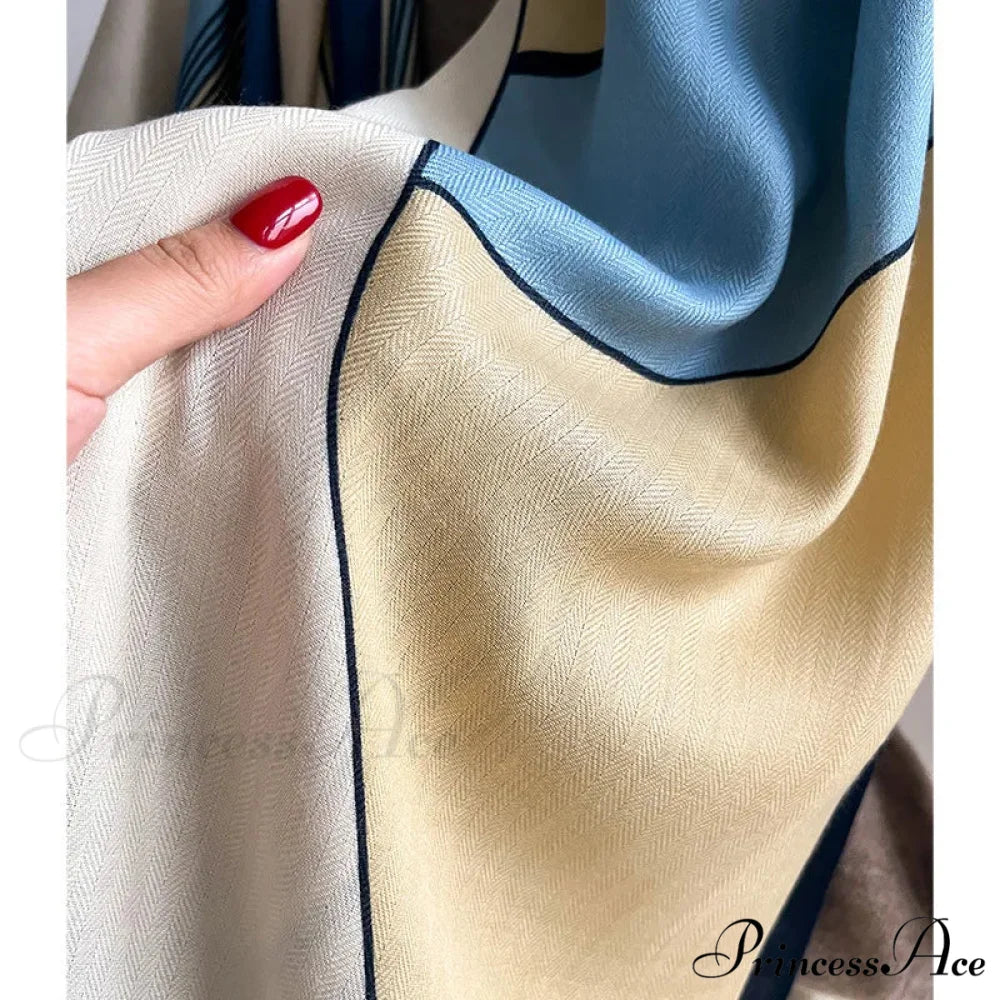 Opulent Wool Cotton Shawl Wrap Scarf scarf-241228