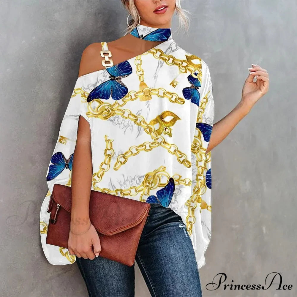 Out Warm-Season Youth Metal Patchwork Top Blouse Halter Brief Casual Design Hollow Arm New Gray / S